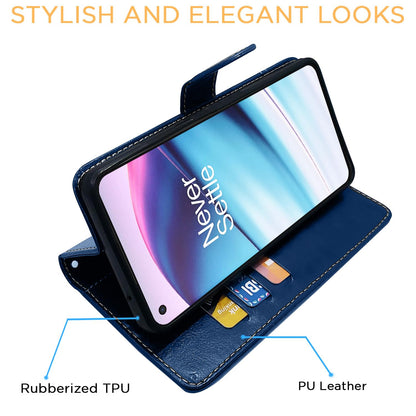 Blue & brown flip case for OnePlus Nord CE 5G – Pikkme – photo 5