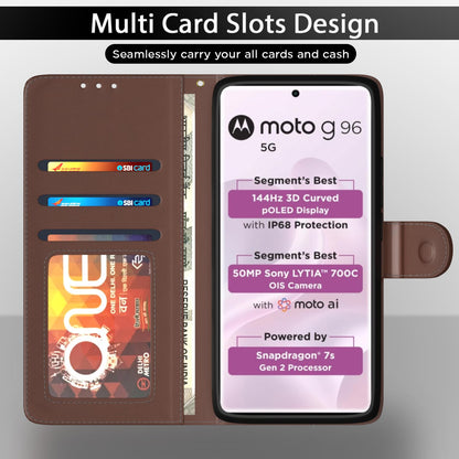 Pikkme tan mobile flip cover for Moto Edge 50 Fusion/G96 5G – photo 5