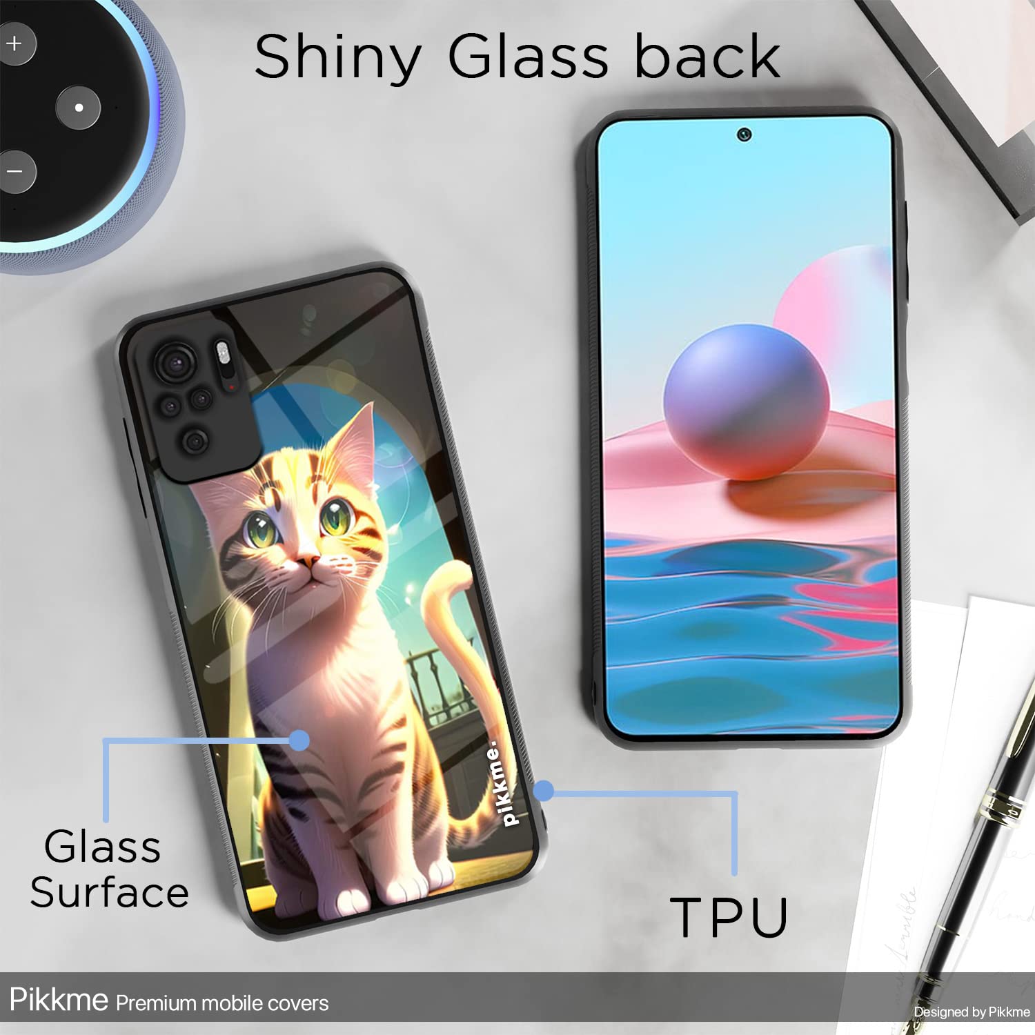 Redmi Note 10/Note 10s Cat mobile back cover by Pikkme – photo 3