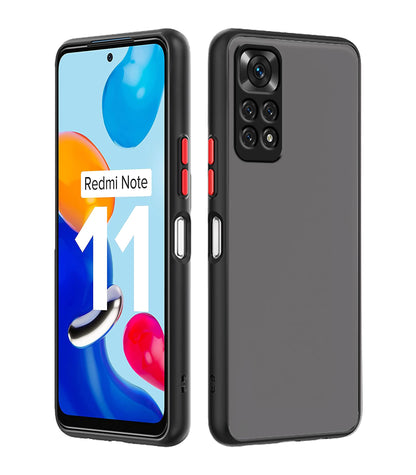 Pikkme black Hybrid phone cover for Redmi Note 11/Note 11s