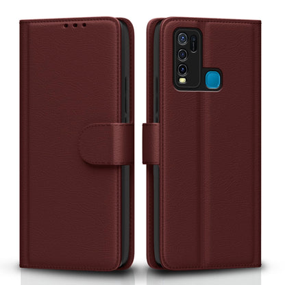 Pikkme Vivo Y30/Y50 brown mobile flip cover