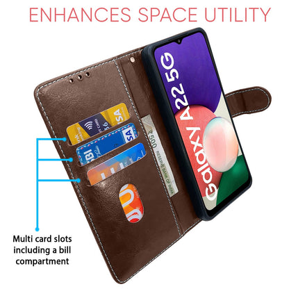 Pikkme brown & coffee Magnetic flip case for Samsung F42/A22 5G – photo 3