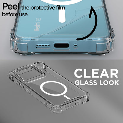 Redmi Note 13 Pro/Poco X6 5G MagSafe mobile cover in transparent mag-safe by Pikkme – photo 3