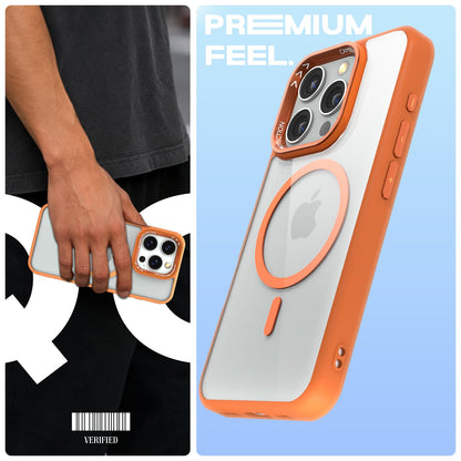 iPhone 16 Pro Max MagSafe mobile back cover in orange mag-safe by Pikkme – photo 2