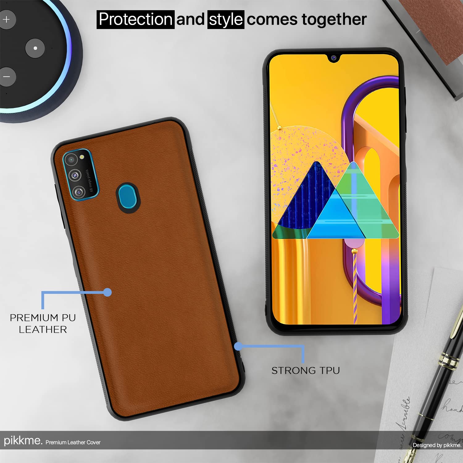 Samsung M21/M21 2021/M30s back cover in camel by Pikkme – photo 5