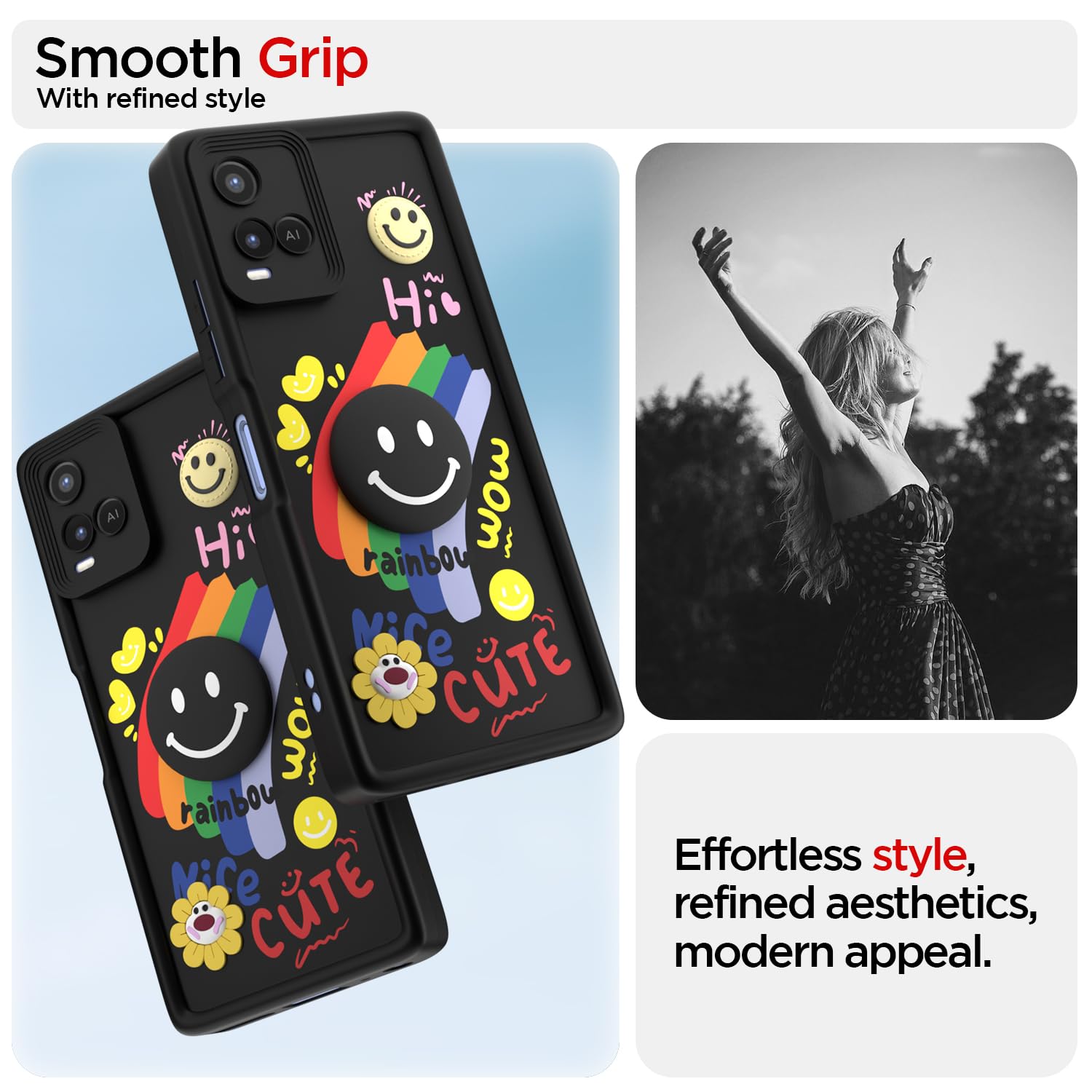 Pikkme Vivo Y21 2021/Y33s black back cover – photo 2