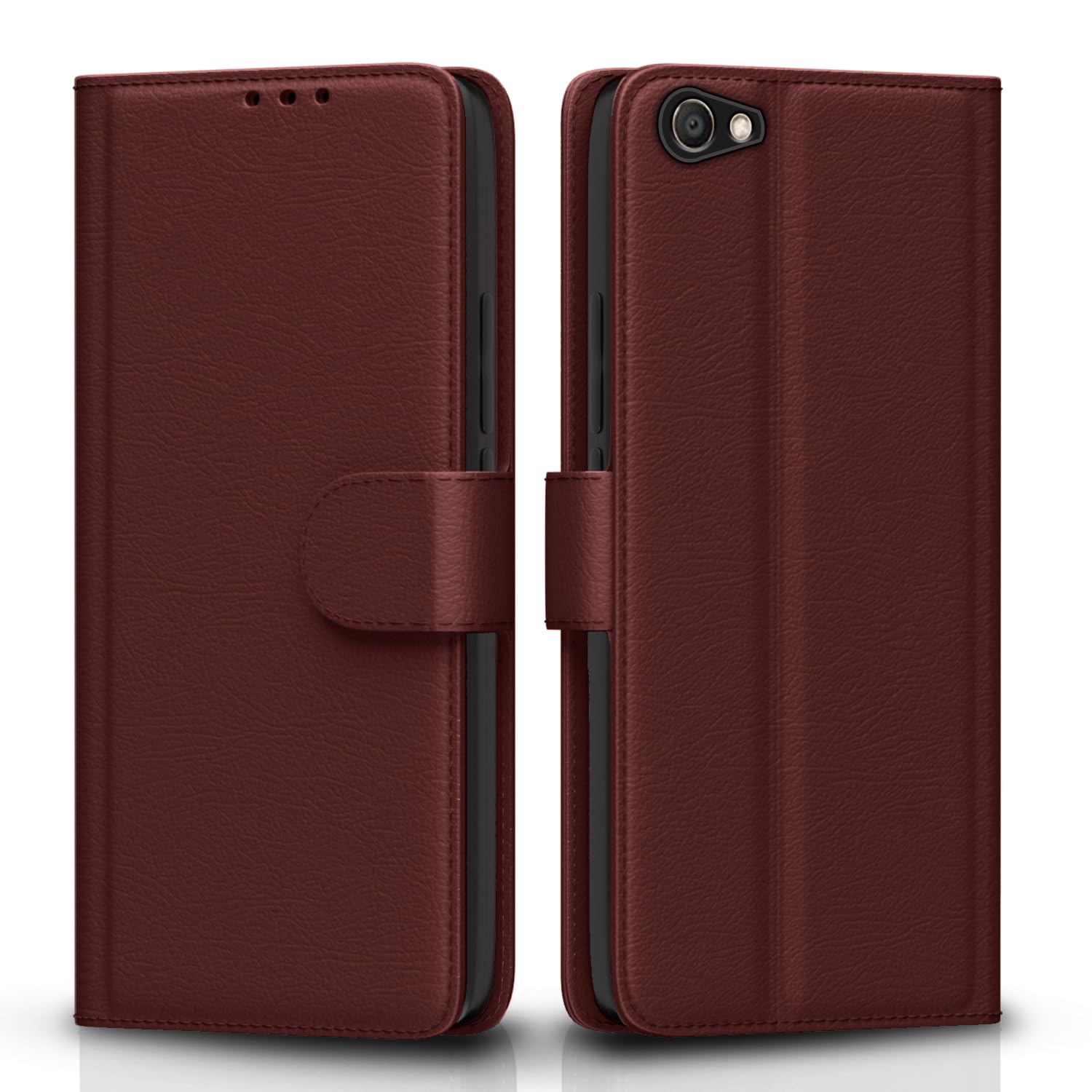 Brown mobile flip cover for Vivo V5/V5S/Y66/Y67 – Pikkme