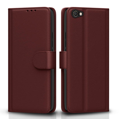 Brown mobile flip cover for Vivo V5/V5S/Y66/Y67 – Pikkme
