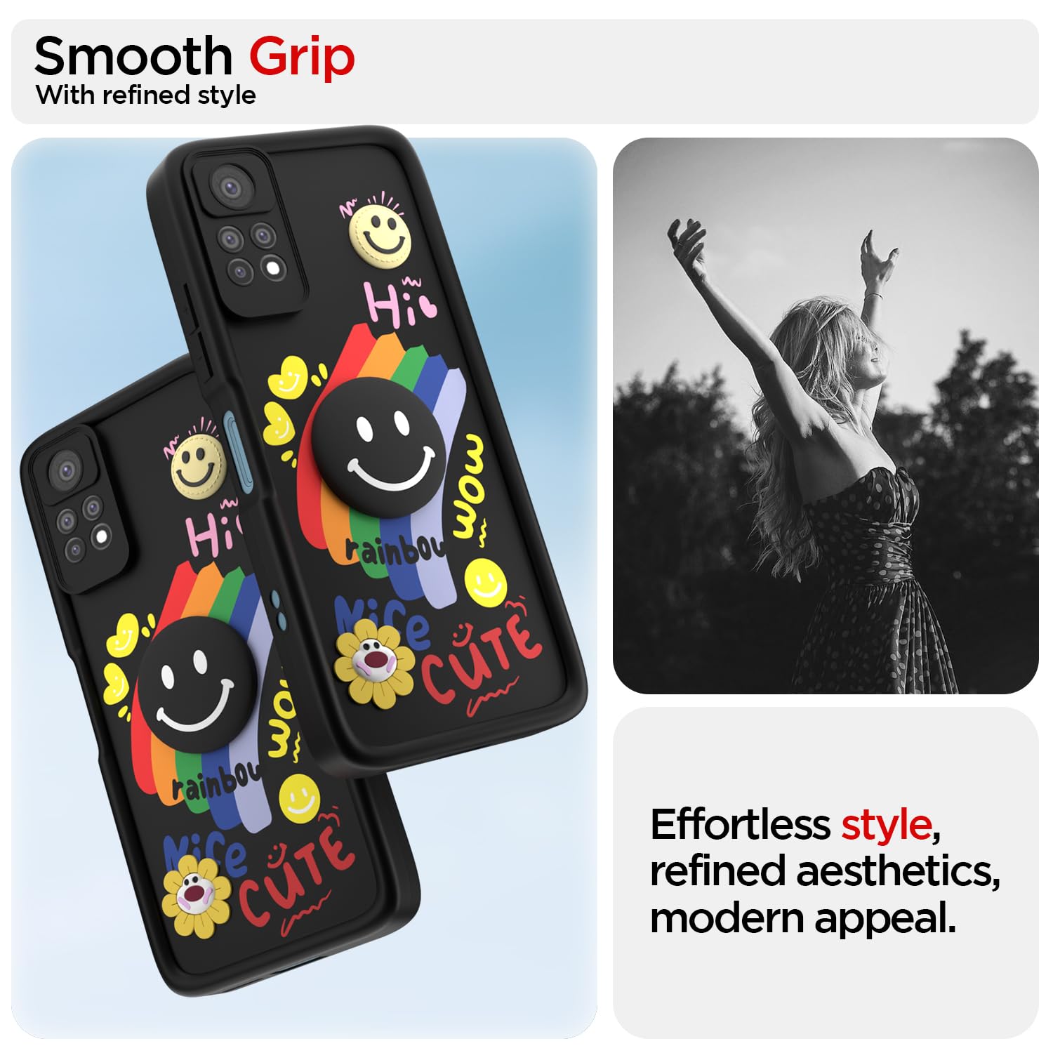 Pikkme black Soft Silicone back cover for Redmi Note 11 Pro/Note 11 Pro Plus 5G – photo 2