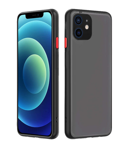 Black mobile back cover for iPhone 12 – Pikkme