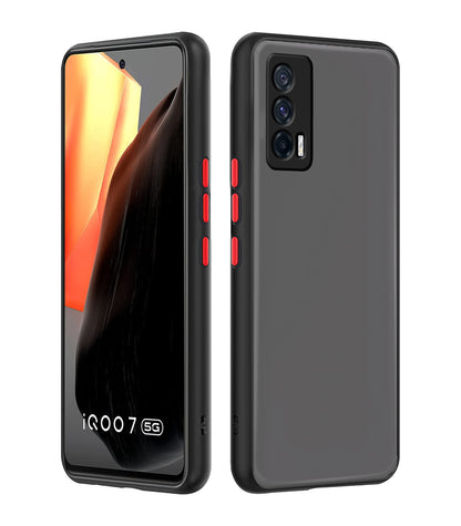 Black back cover for iQOO 7 5G – Pikkme