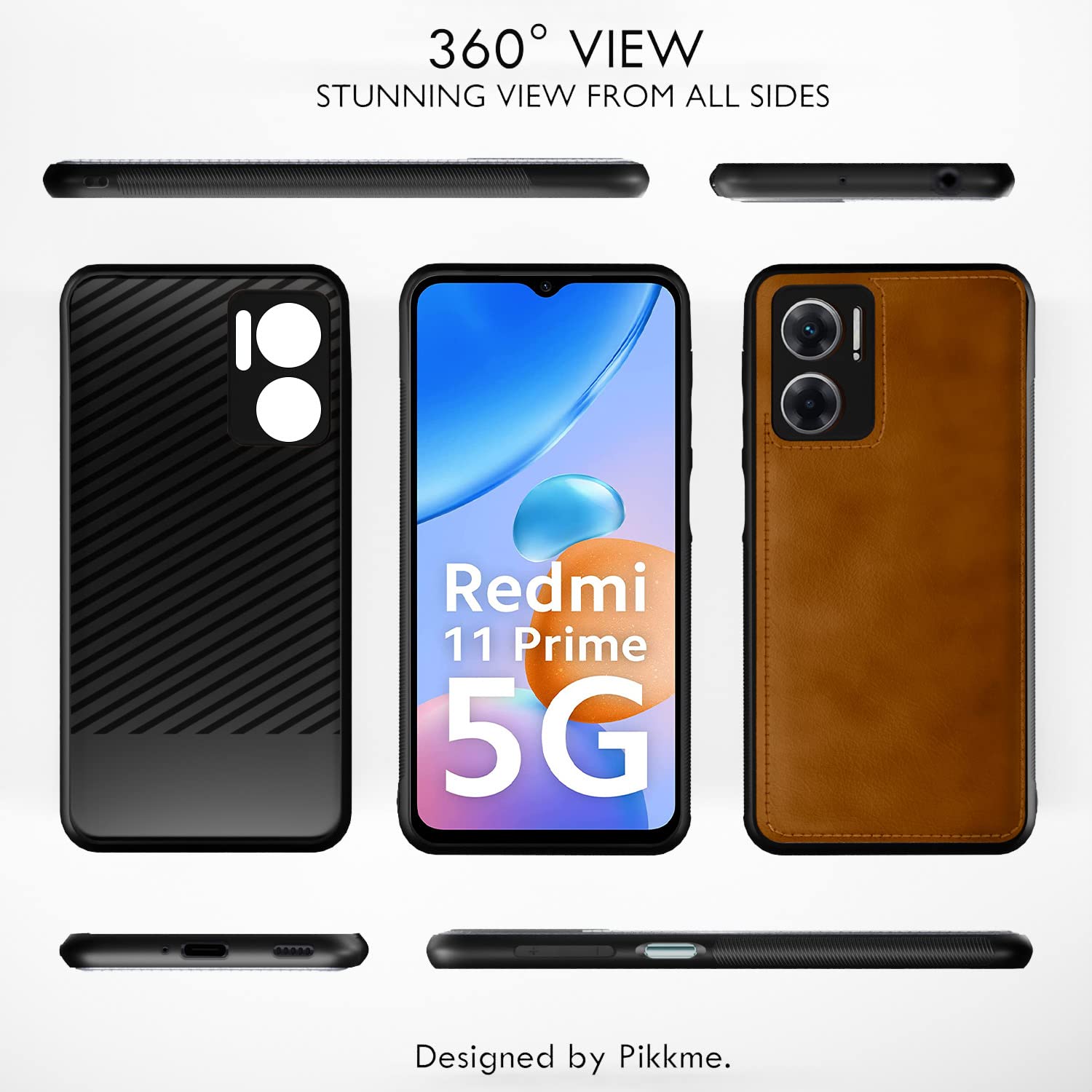 Pikkme Redmi 11 Prime 5G brown back cover – photo 3