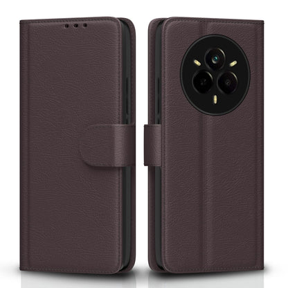 Realme 14 Pro 5G flip cover in coffee by Pikkme