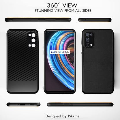 Pikkme Realme X7 5G Leather black back cover – photo 3