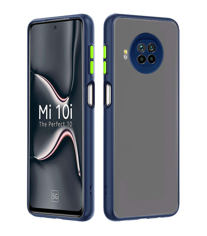 Blue Matte mobile back cover for MI 10i 5G – Pikkme