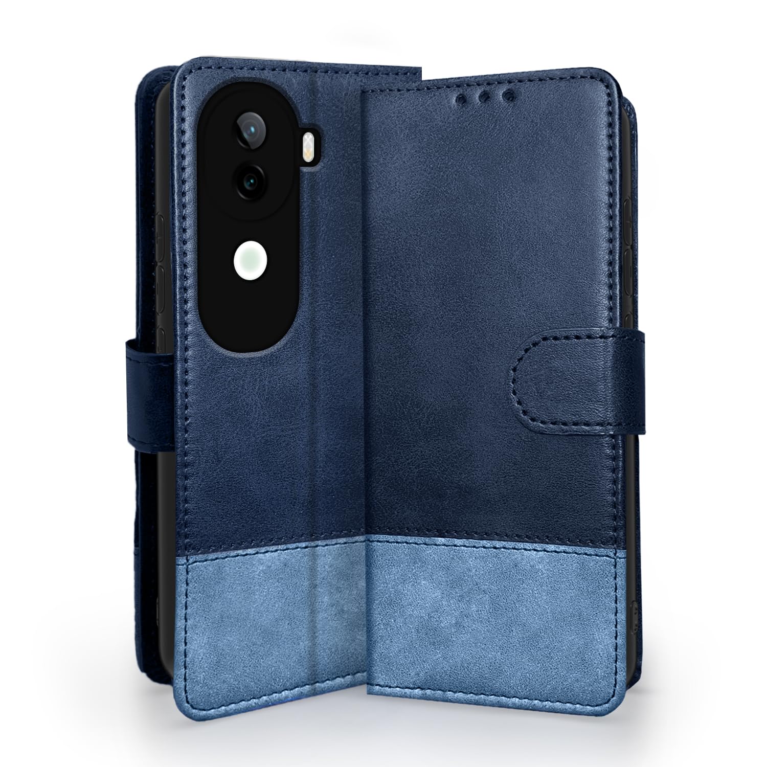 Navy & light blue flip cover for Vivo V40e/iQOO Z9s 5G – Pikkme