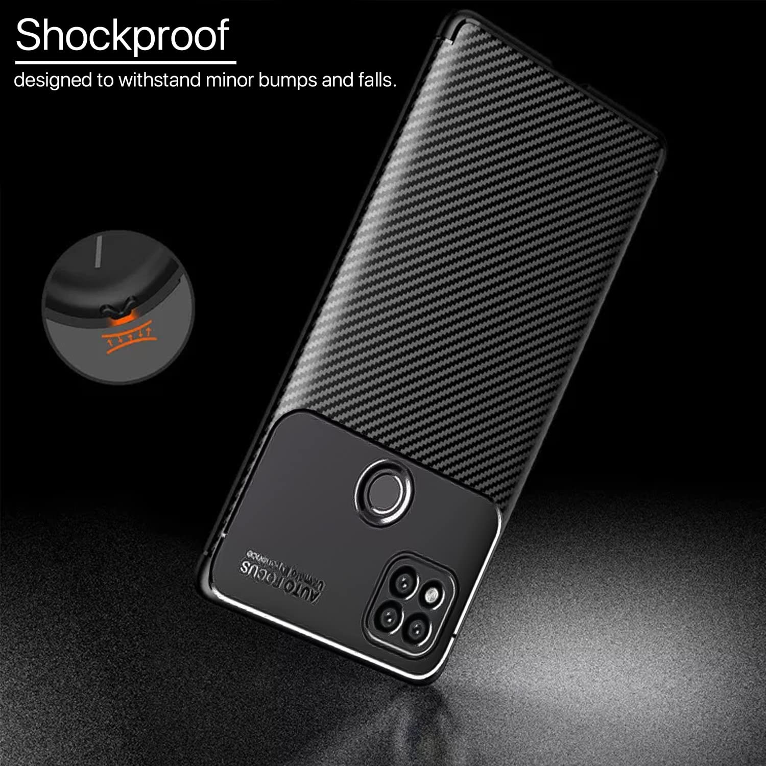 Redmi 10A/9/9C, Poco C31 Carbon mobile cover in black by Pikkme – photo 4