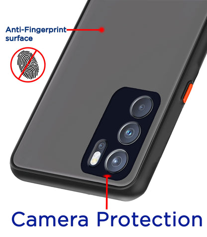 Pikkme Oppo Reno 6 Pro 5G Hybrid black mobile cover – photo 2