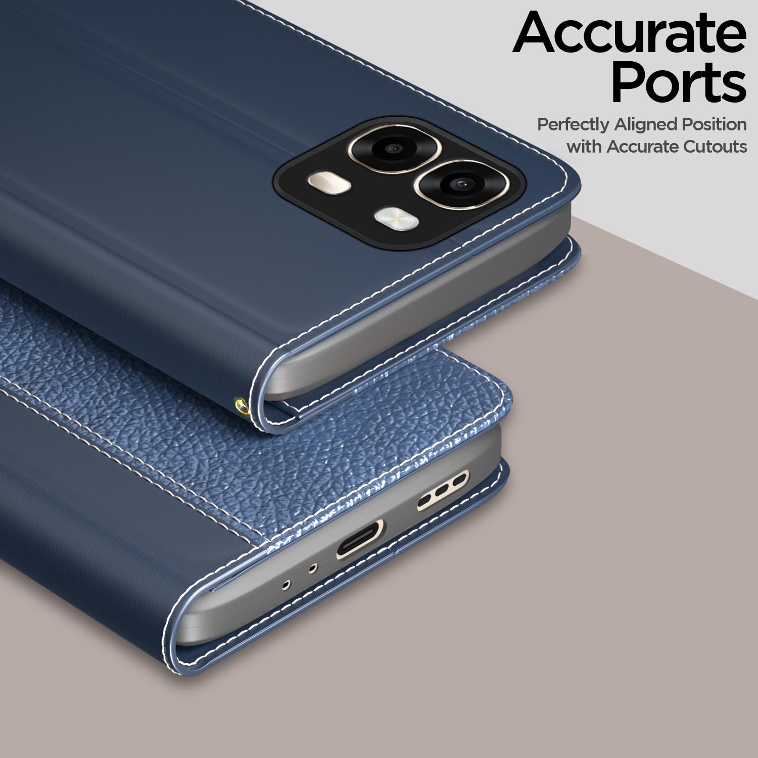 Blue wallet flip cover for Oppo A6 Pro 5G – Pikkme – photo 2