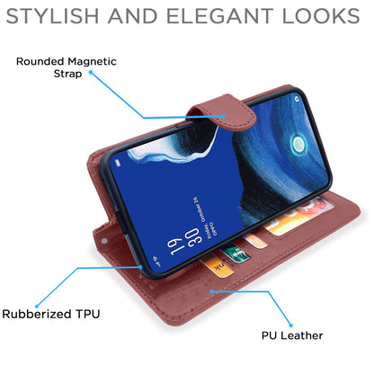 Pikkme Reno 2Z/2F brown flip cover – photo 6