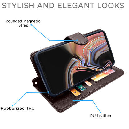 Pikkme Samsung Note 9 Wallet coffee wallet flip cover – photo 5