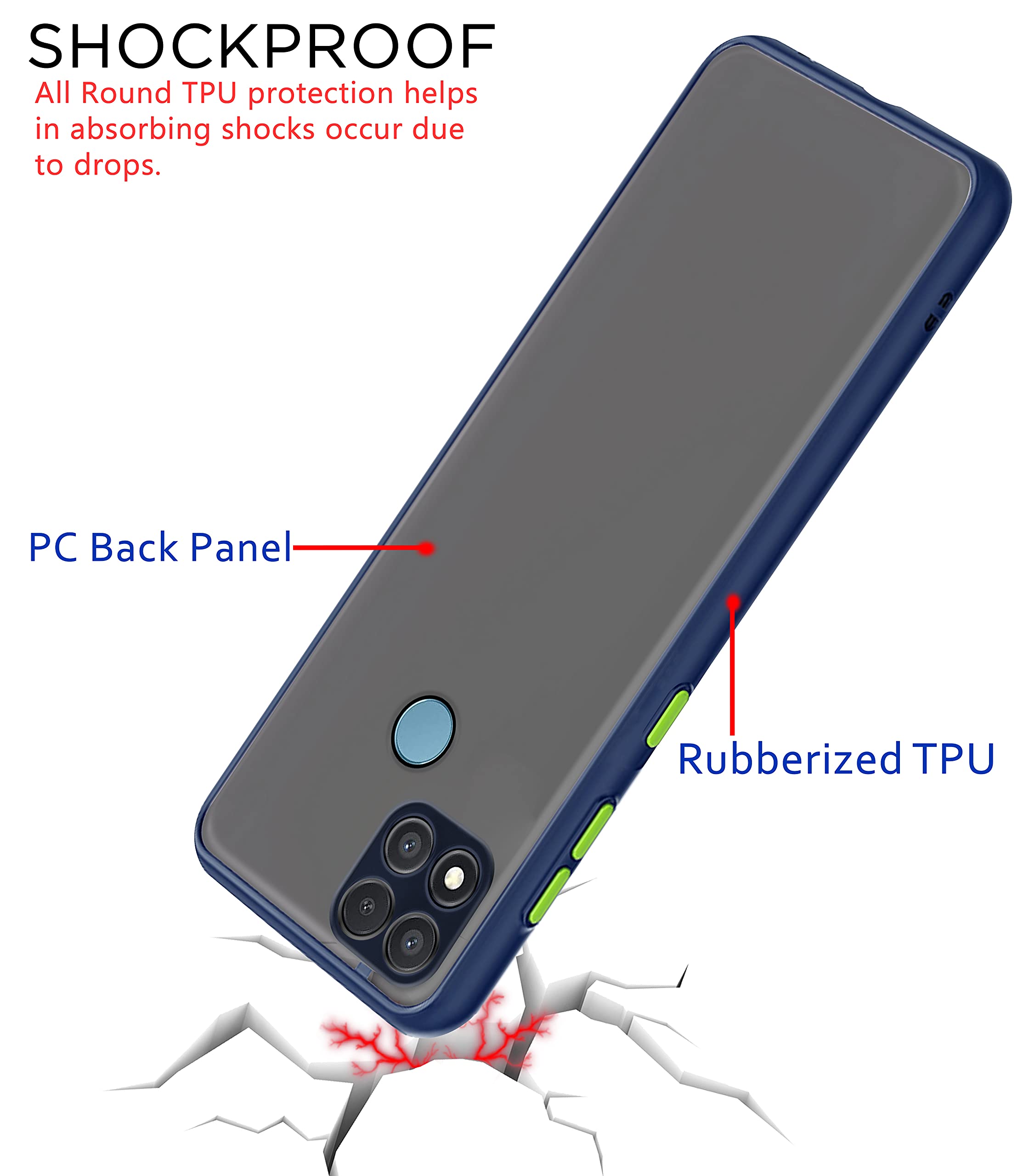 Blue Matte phone cover for Redmi 10A/9, Poco C31 – Pikkme – photo 4