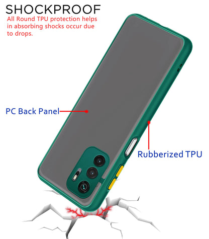 Pikkme Redmi Note 10T/Poco M3 Pro 5G Matte green mobile cover – photo 4