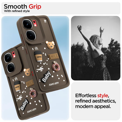 Pikkme brown mobile back cover for iQOO Neo 9 Pro 5G/3D – photo 2