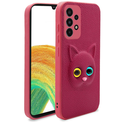 Pink Samsung Galaxy A33 5G Kitty Back Cover – Stylish and Protective Back Cover