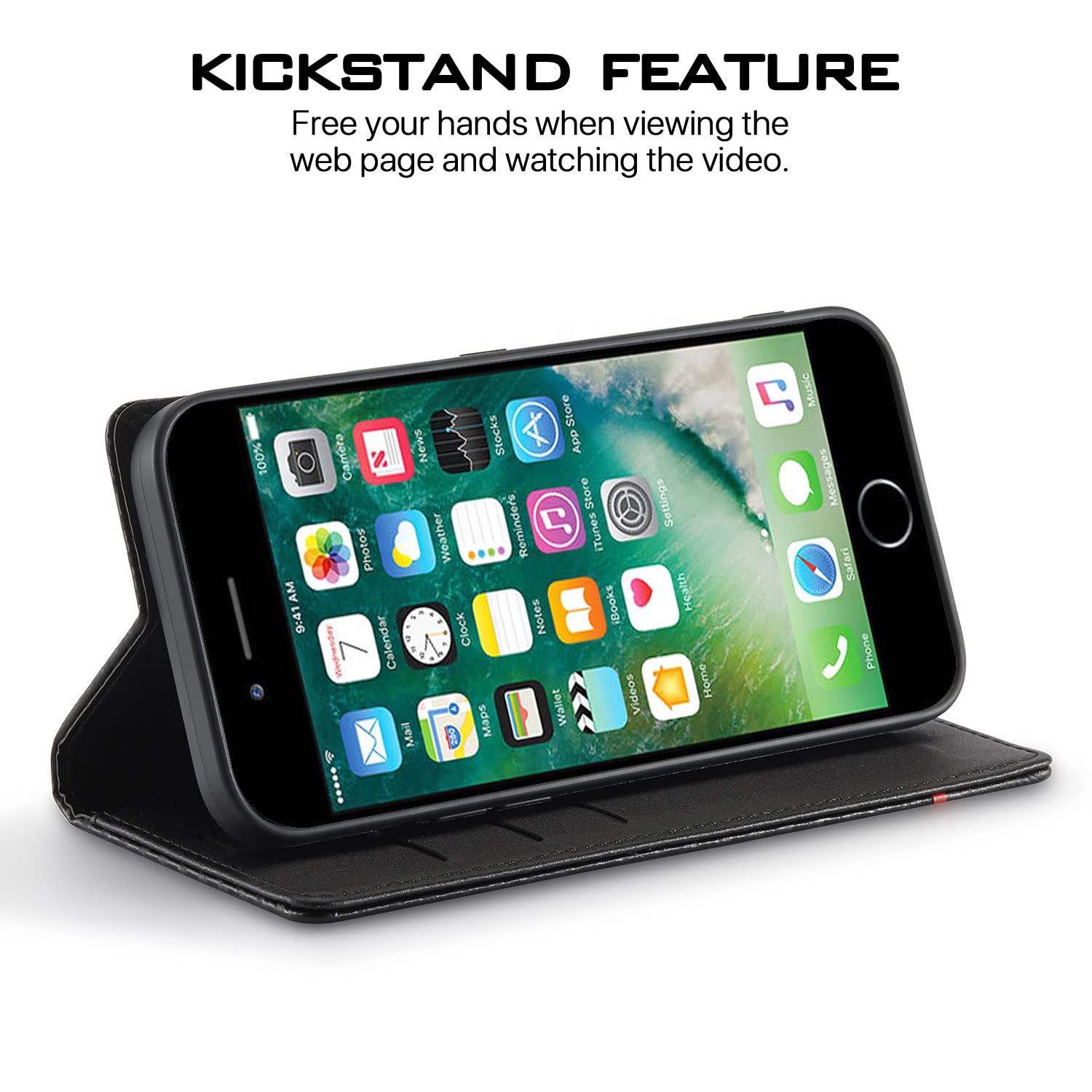 Pikkme black Wallet wallet flip cover for Wallet Flip Cover (Black) – photo 5