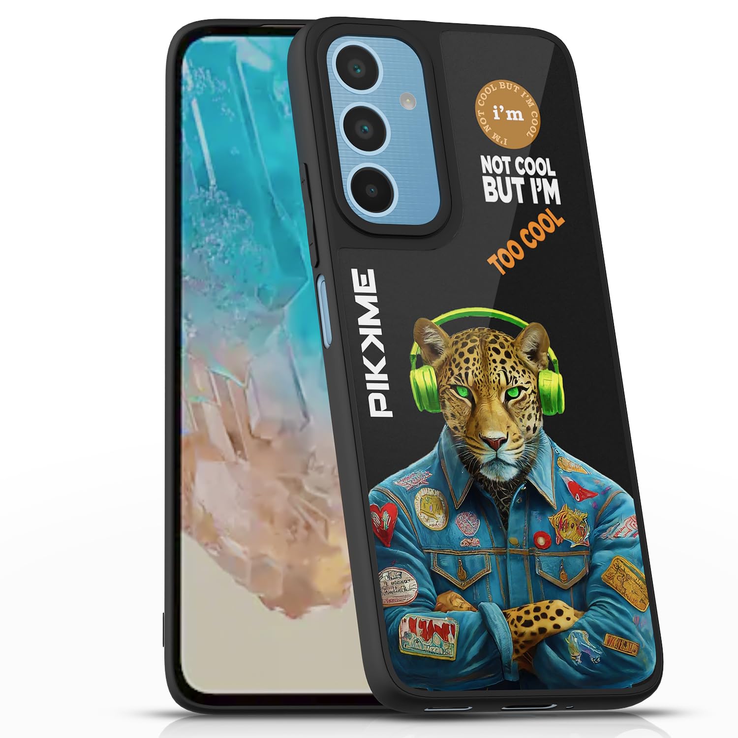 Pikkme Samsung M35 5G Leopard Swag mobile back cover