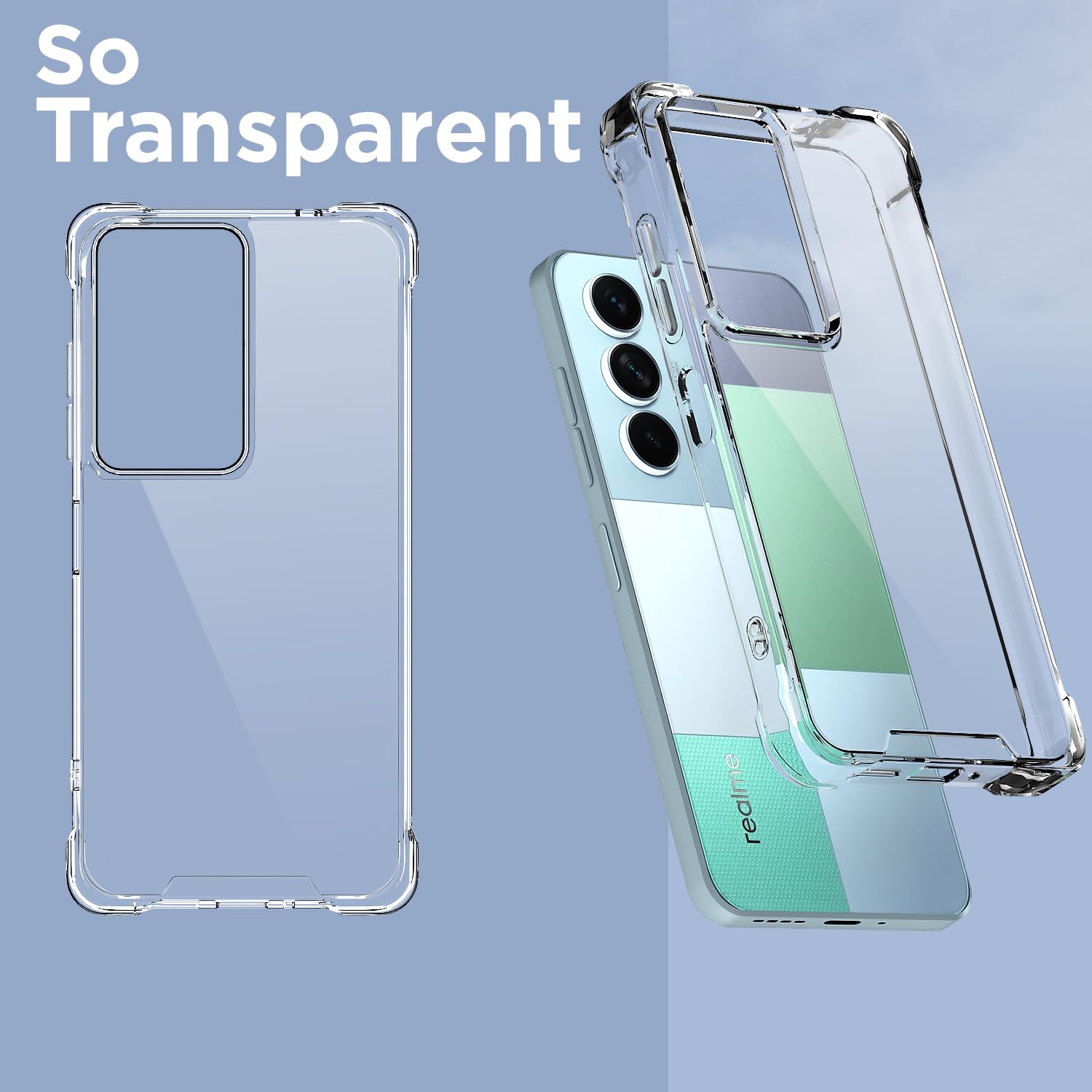 Pikkme transparent phone cover for Realme P4 Lite 5G – photo 2