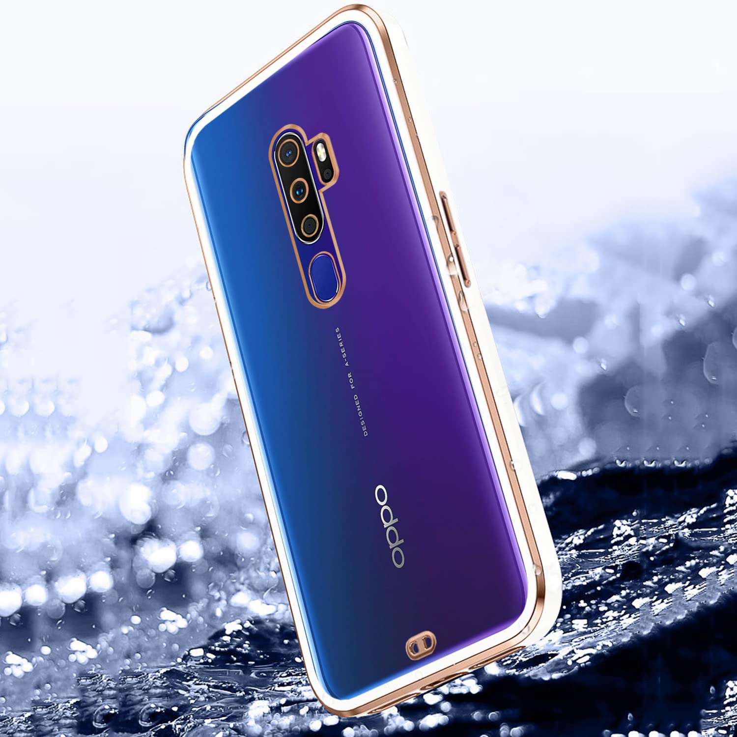 Pikkme Oppo A5 2020/A9 2020 Chrome white mobile back cover – photo 2