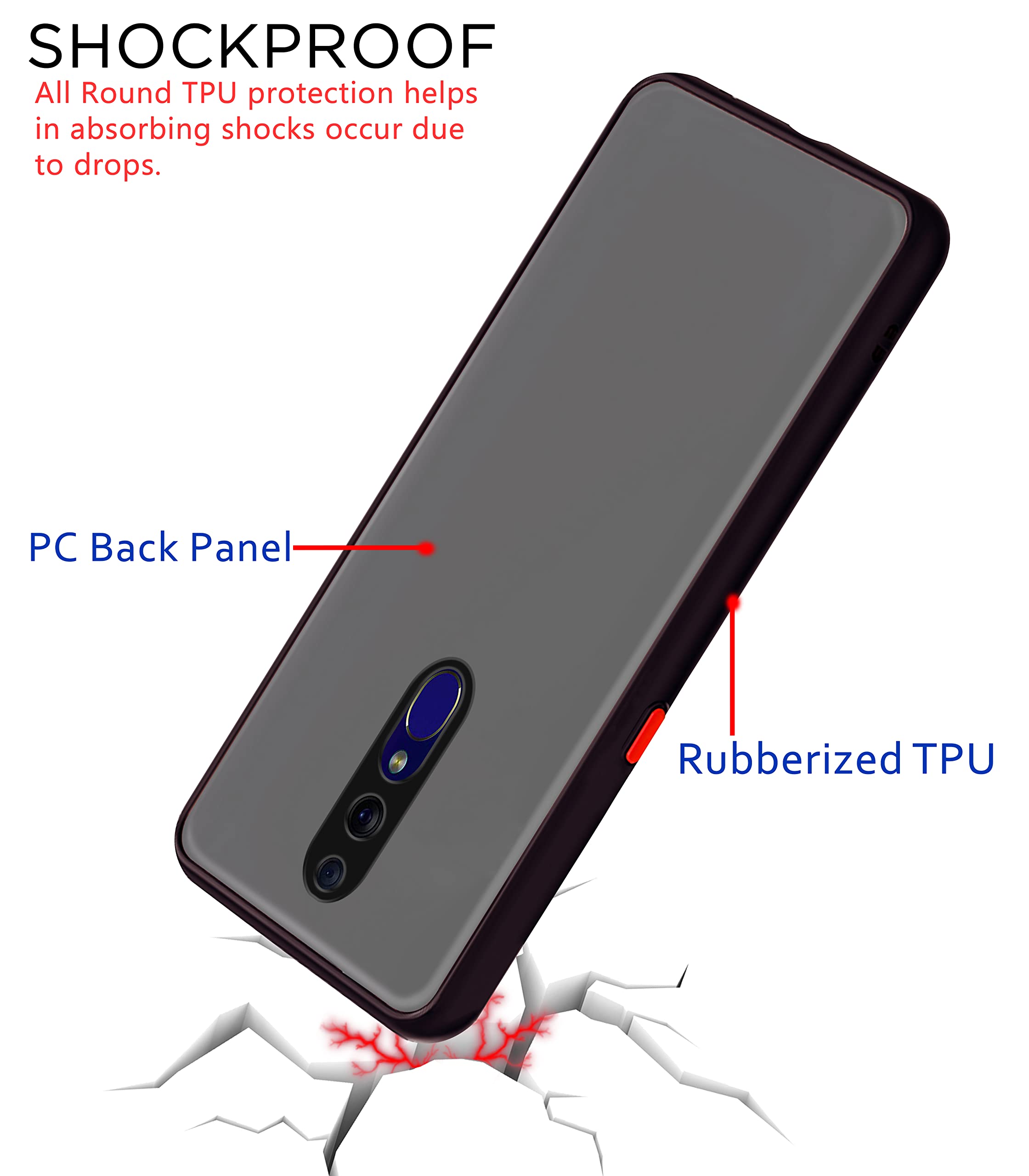 Black back cover for Oppo f11 – Pikkme – photo 4