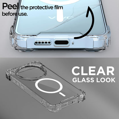 Vivo X300 5G MagSafe phone cover in transparent mag-safe by Pikkme – photo 3