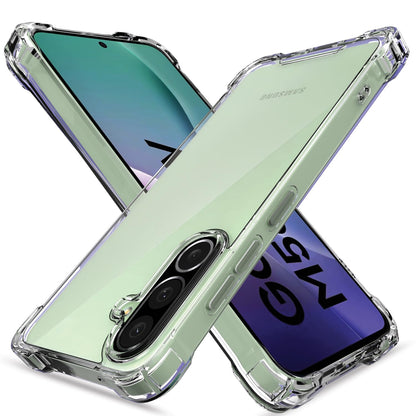Pikkme Samsung Galaxy M56 5G  PC + TPU Crystal Clear Transparent Back Cover (Transparent)