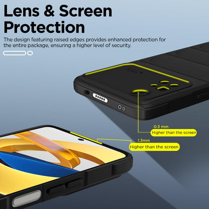 Pikkme Poco X4 Pro 5G Liquid Silicone black mobile back cover – photo 3