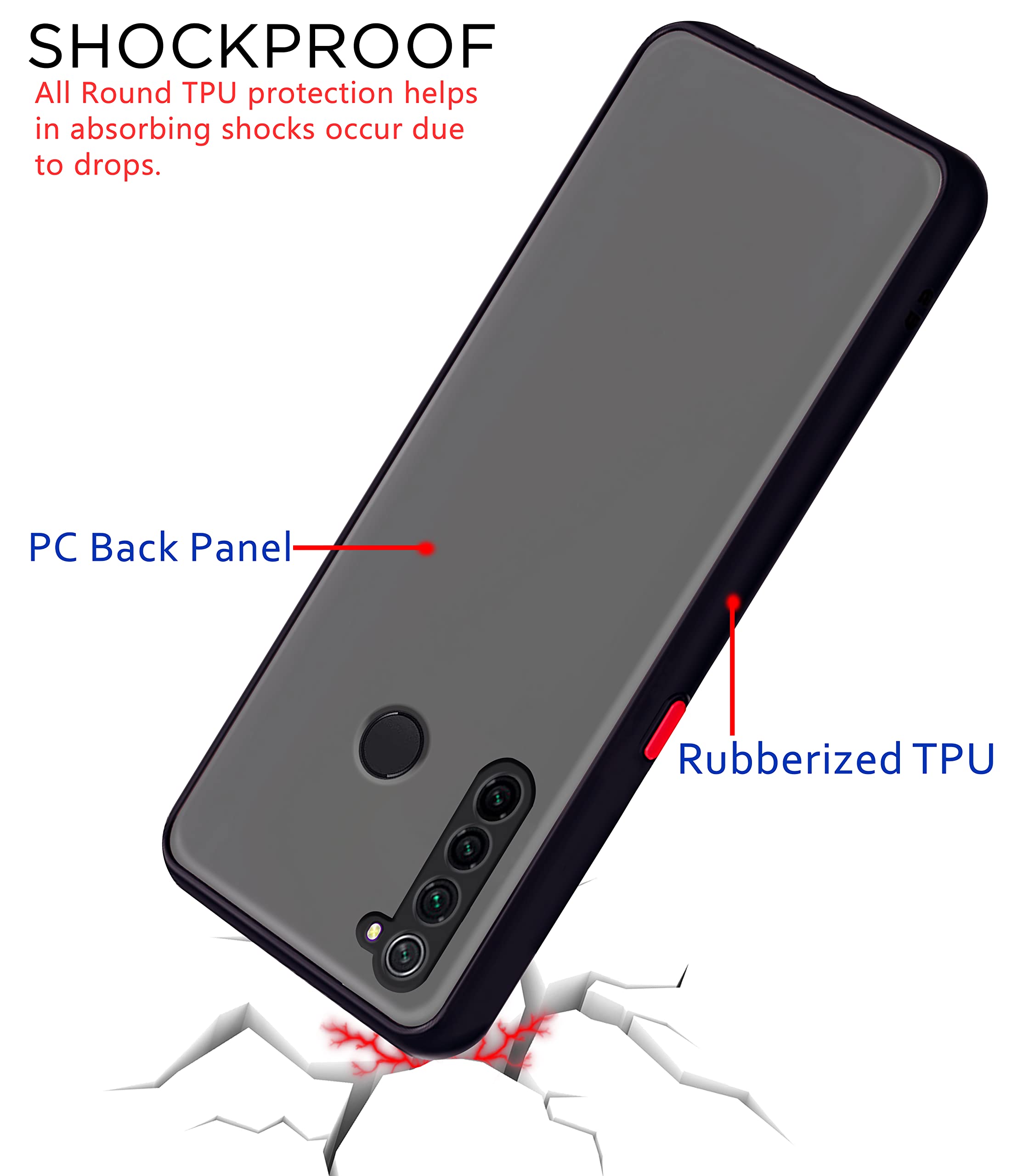 Pikkme black Hybrid phone cover for Oppo Realme 5 Pro – photo 4