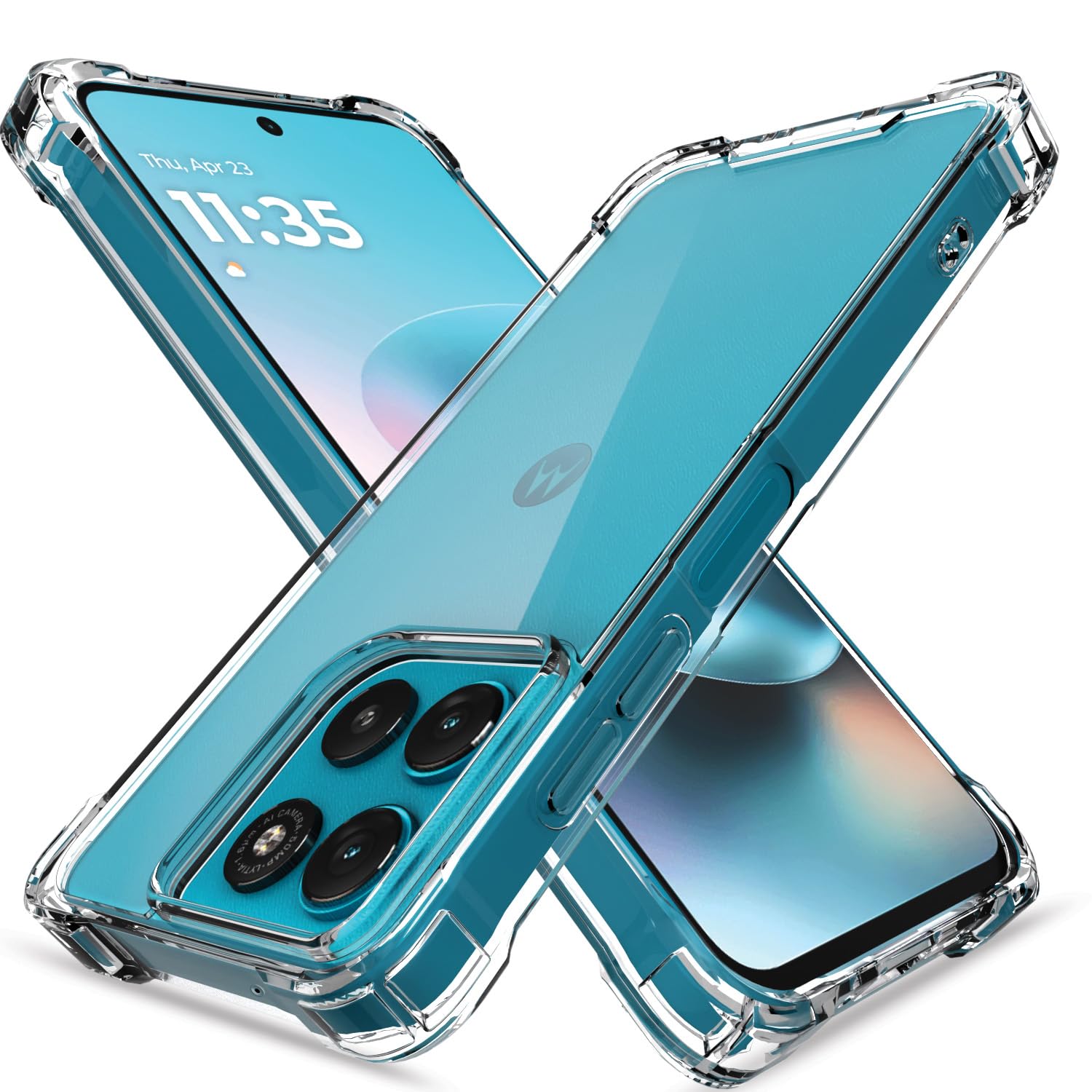 Moto G67 Power/G57 Power 5G Clear back cover in transparent by Pikkme