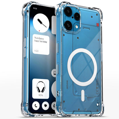 Pikkme transparent mag-safe MagSafe mobile cover for Nothing Phone 3a Lite 5G