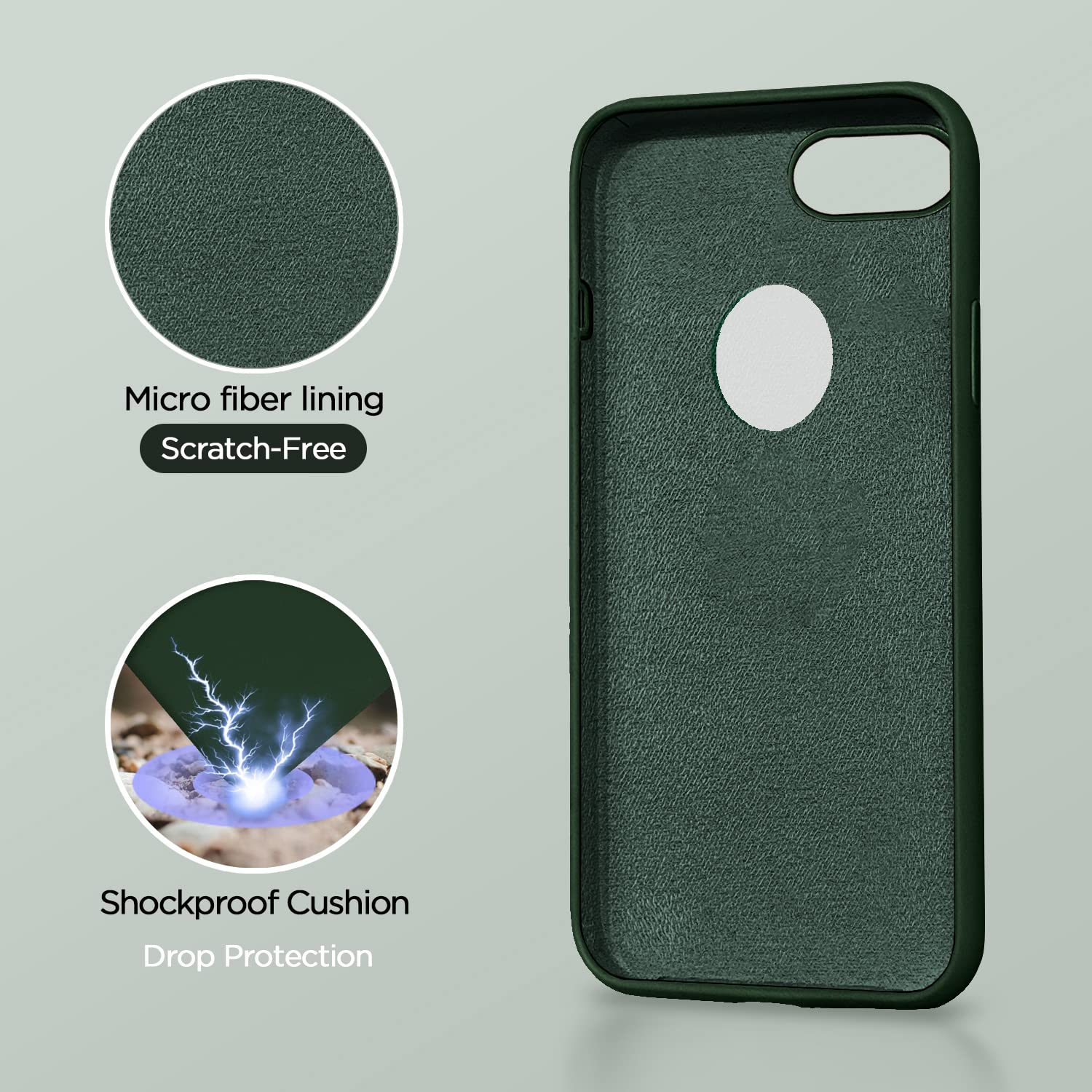 Pikkme atrovirens phone cover for iPhone 7 Plus/8 Plus – photo 4