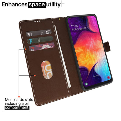Brown & coffee Magnetic mobile flip cover for Samsung A50/A50s/A30s – Pikkme – photo 2