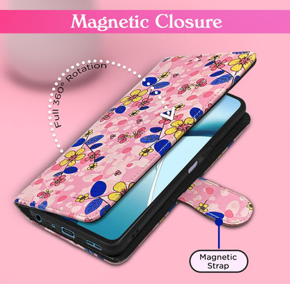 OnePlus Nord CE 4 Lite 5G Wallet flip case in pink flower by Pikkme – photo 6
