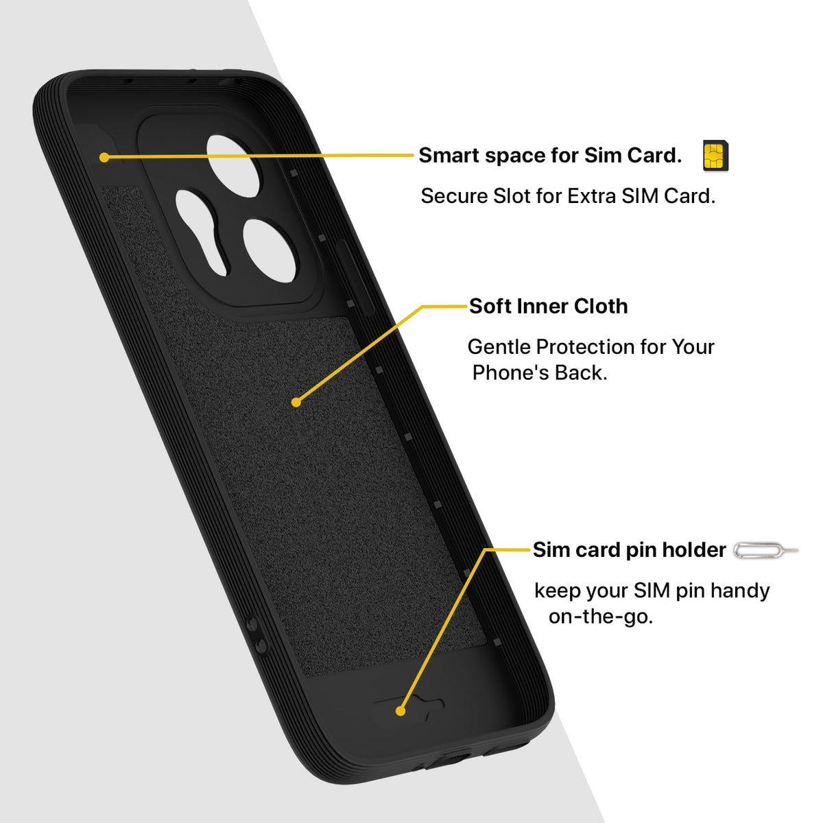 Pikkme black mobile back cover for Oppo Reno 15 5G – photo 6