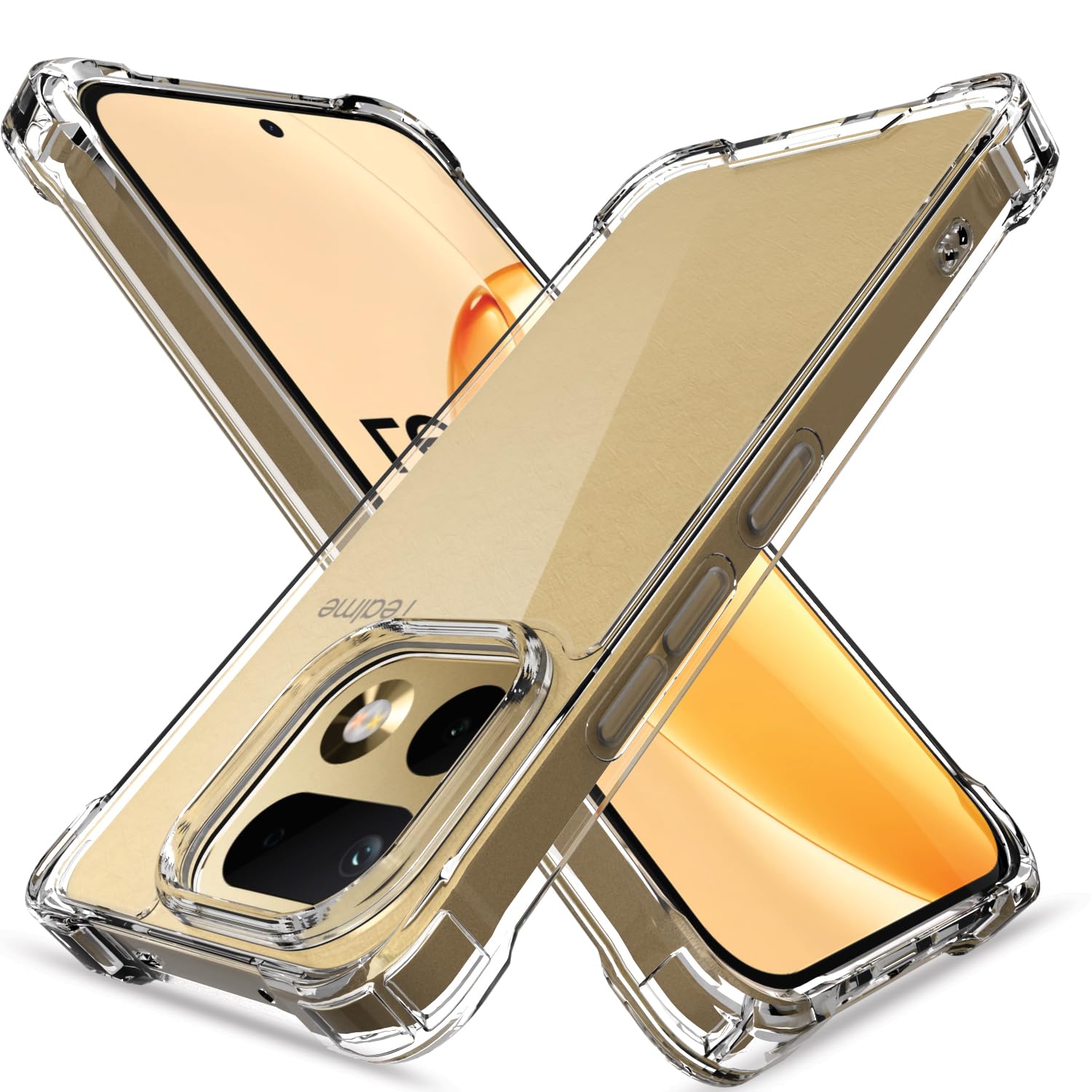 Realme 16 Pro Plus 5G PC-TPU mobile cover in transparent by Pikkme