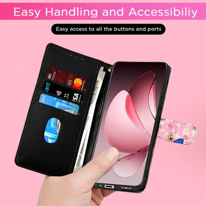 Pikkme pink flower Wallet flip cover for Oppo Reno 13 Pro 5G – photo 7
