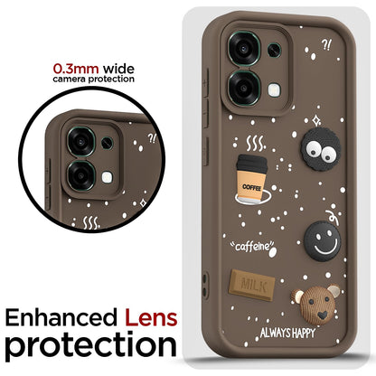 Oppo F31 5G/F33 5G/3D mobile back cover in brown by Pikkme – photo 5