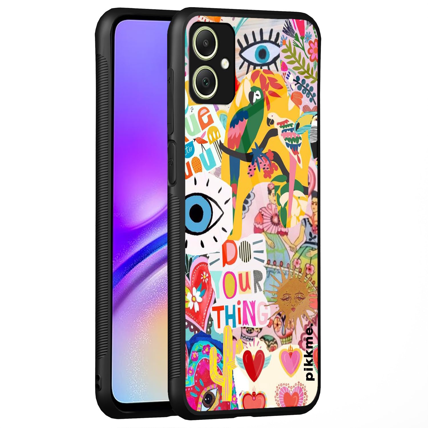 Pikkme Flower mobile cover for Samsung A05/M05/F05