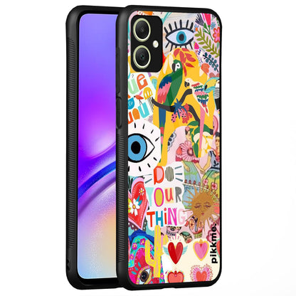 Pikkme Flower mobile cover for Samsung A05/M05/F05