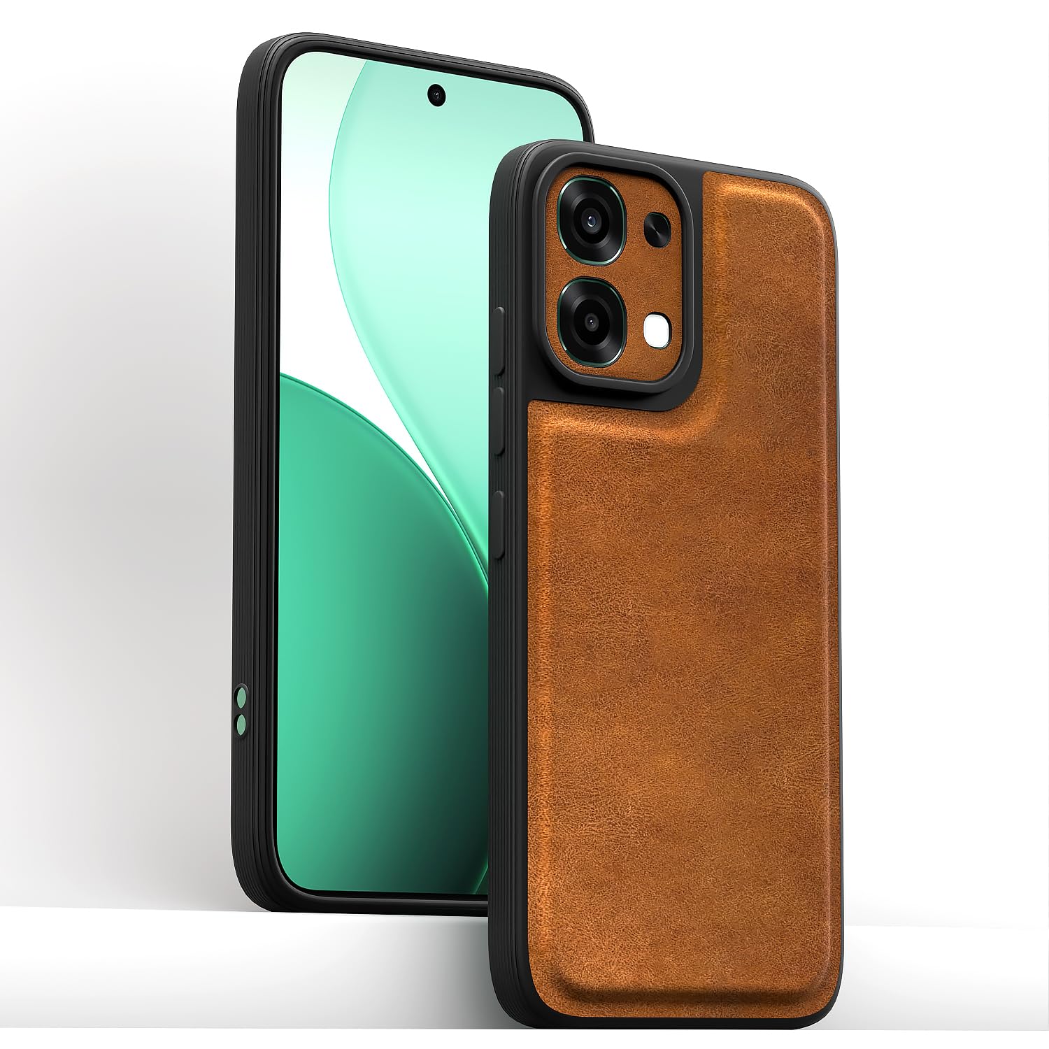 Pikkme brown Leather mobile cover for Oppo F31/F33 5G – photo 2